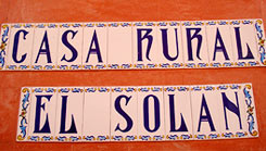 Casa Rural El Sol&aacute;n